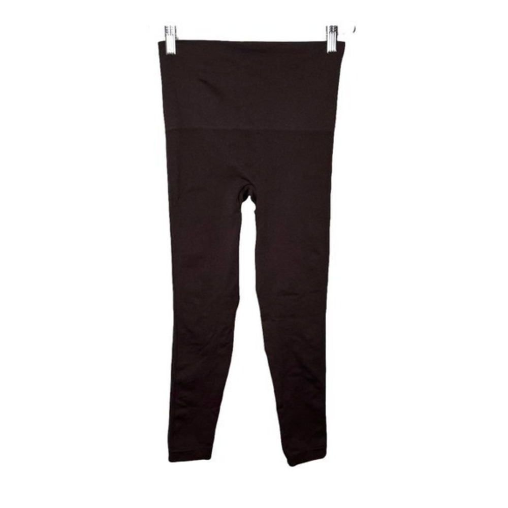Spanx dark brown pull on legging tights pants size medium